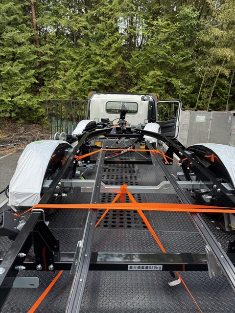 最大積載量550kgのタフな仕様